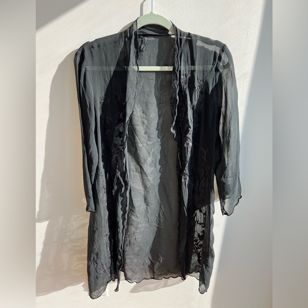 Black Silk Robe